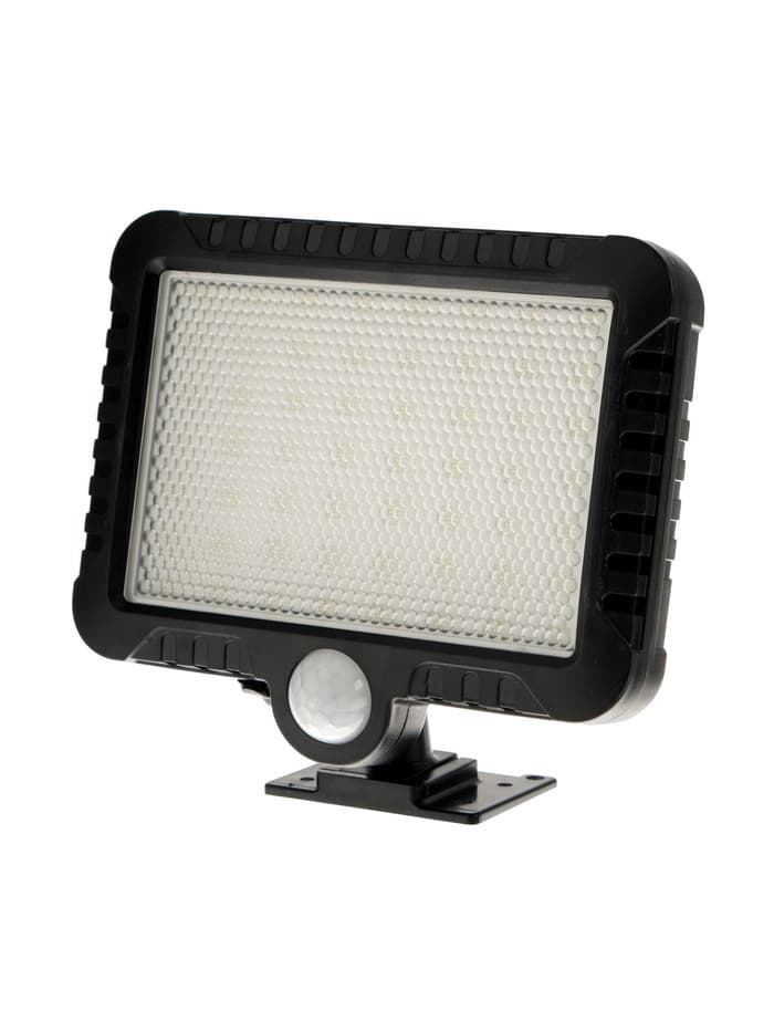 Светодиодный прожектор на солнечной батарее 10 Вт, выносная панель, 6500К, чёрный