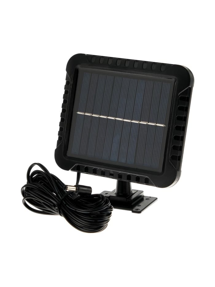 Светодиодный прожектор на солнечной батарее 10 Вт, выносная панель, 6500К, чёрный