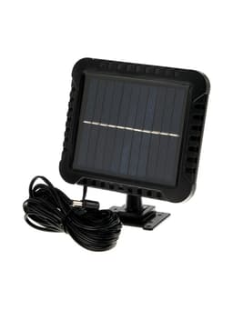 Светодиодный прожектор на солнечной батарее 10 Вт, выносная панель, 6500К, чёрный