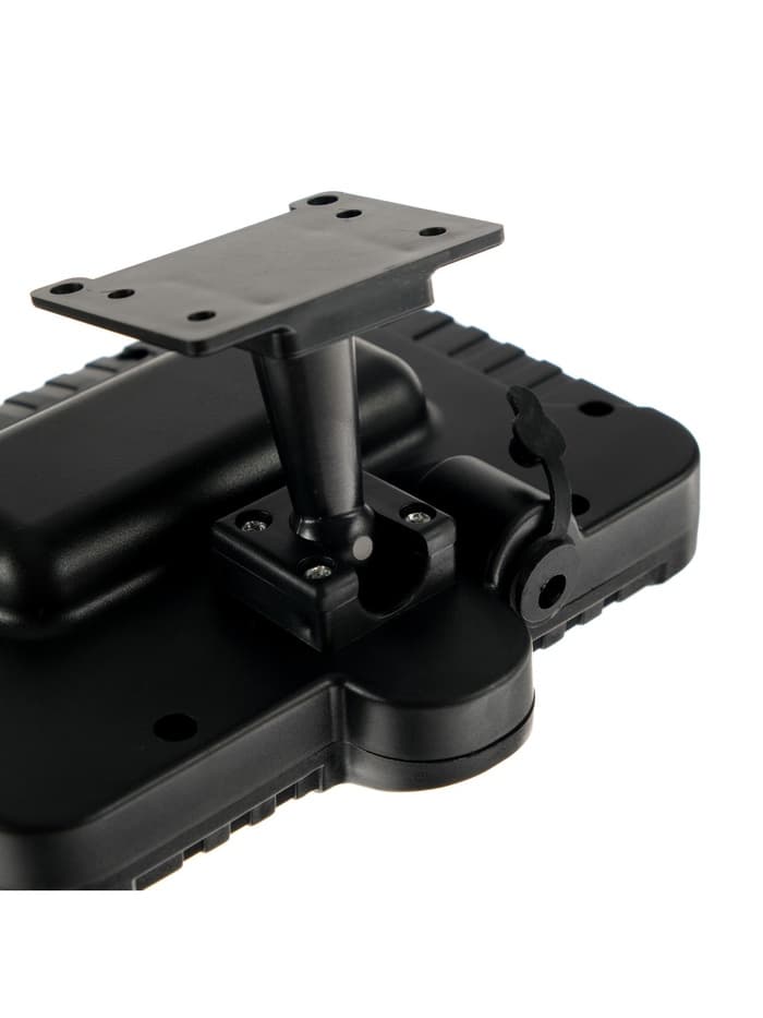 Светодиодный прожектор на солнечной батарее 10 Вт, выносная панель, 6500К, чёрный