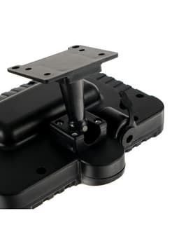 Светодиодный прожектор на солнечной батарее 10 Вт, выносная панель, 6500К, чёрный