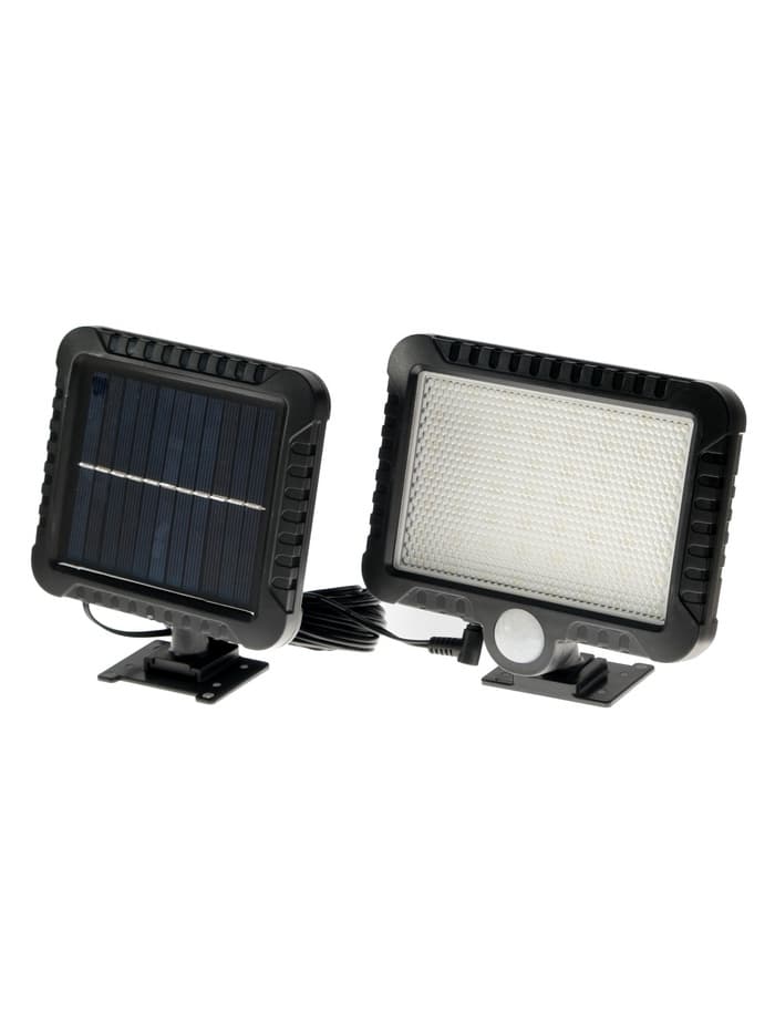 Светодиодный прожектор на солнечной батарее 10 Вт, выносная панель, 6500К, чёрный
