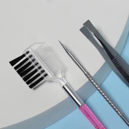 Набор косметологический, 4 предмета, серебристый