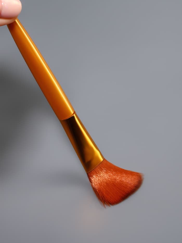 Набор кистей для макияжа, 6 предметов, цвет золотистый