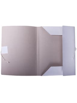 Папка для бумаг с завязками Calligrata, картон немелованный, 220 г/м², белый, до 200 л, микс