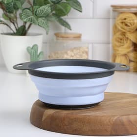 Дуршлаг складной Доляна «Компакт», 24×19.5×8 см, сиреневый