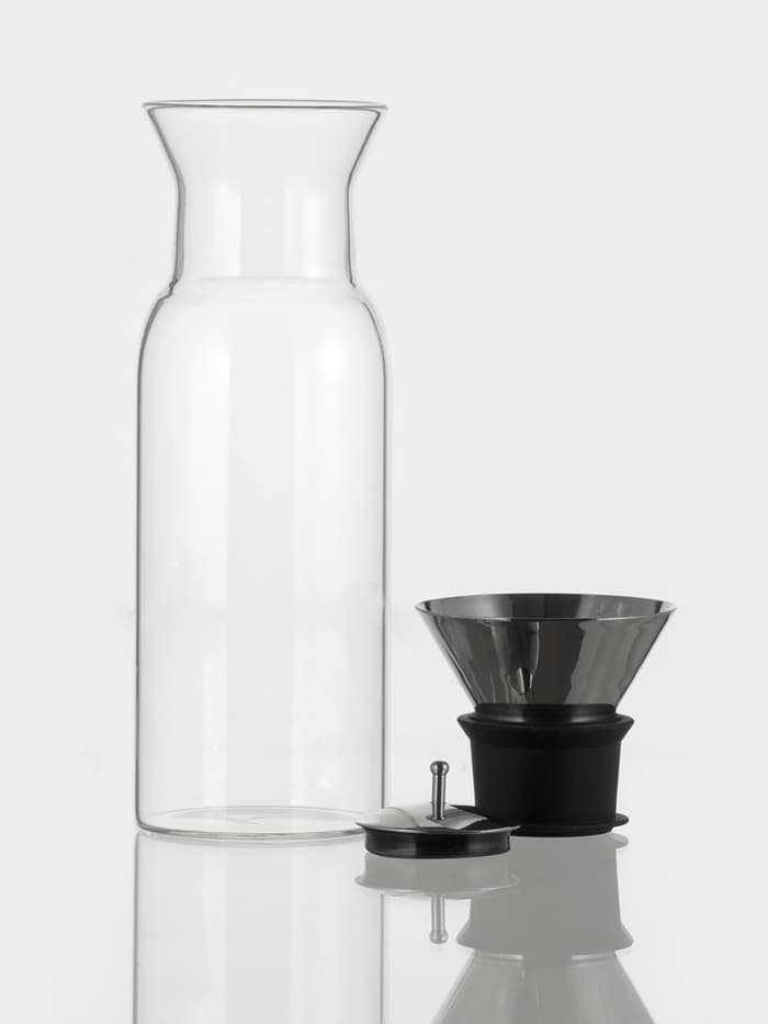 Графин «Тео», 600 мл, 8×24 см, с крышкой-клапаном, стекло, прозрачный