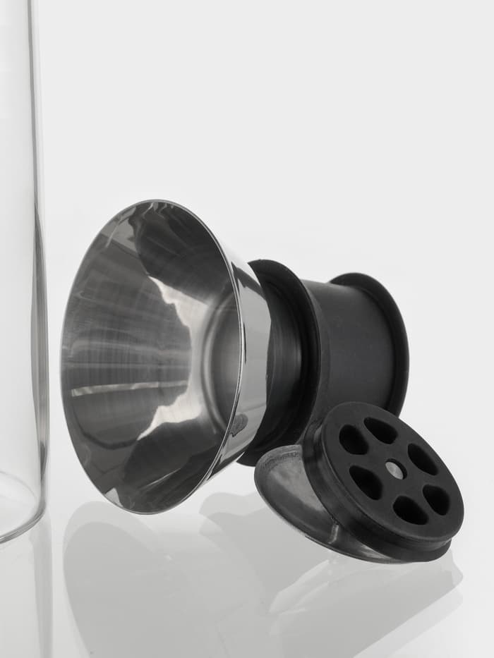 Графин «Тео», 600 мл, 8×24 см, с крышкой-клапаном, стекло, прозрачный