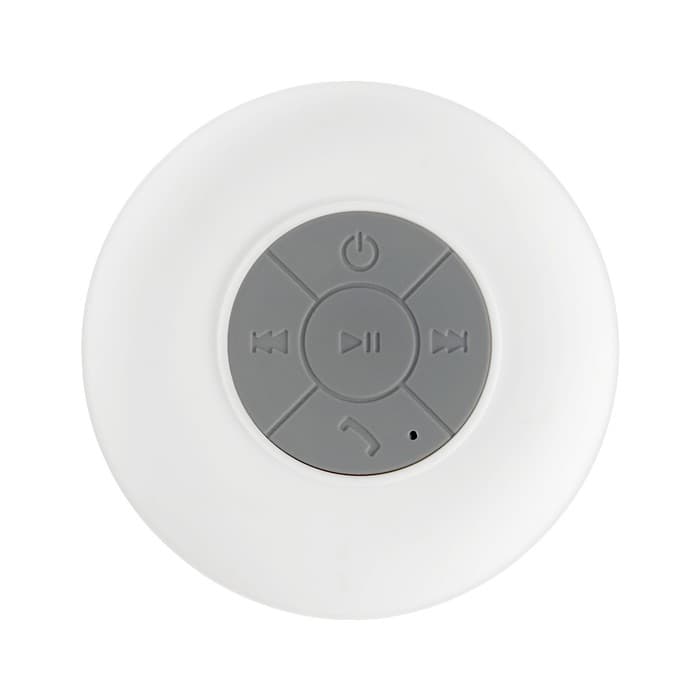 Портативная колонка Luazon LPCK-06, 150 мАч, водостойкая, на присоске, белая