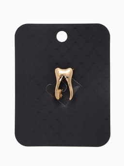 Брошь «Зуб», цвет золото