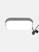 Светильник светодиодный герметичный, 12 Вт, 1100 лм, IP65, 6500К, 220 В, овал, белый