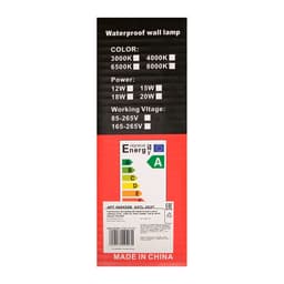 Светильник светодиодный герметичный, 15 Вт, 1300 лм, IP65, 6500К, 220 В, круг, белый