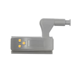 Светильник на мебельную петлю, 3 LED, 0.25 Вт, 6500 К, с батарейкой, свечение холодное белое