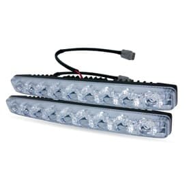 Дневные ходовые огни AVS DL-9A, DRL, 255×40×23 мм, 9 Вт, 9 светодиодов, набор 2 шт.