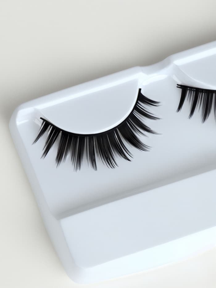 Ресницы накладные «Объём», 13 мм, без клея, чёрные