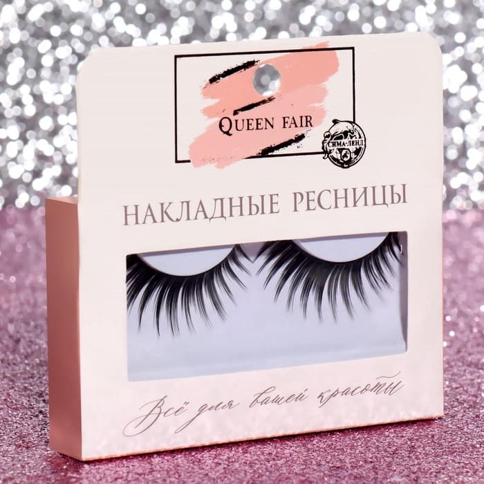 Ресницы накладные «Объём», 13 мм, без клея, чёрные