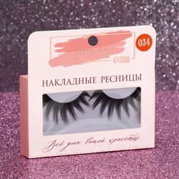 Ресницы накладные «Куколка», 14 мм, без клея, чёрные