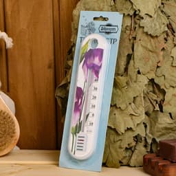 Пластиковый термометр комнатный «Цветок», в блистере, от -10 до +50, МИКС