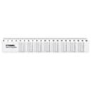 Линейка пластиковая Стамм «Таблица умножения», 20 см, со справочным материалом, прозрачная