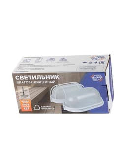 Светильник «БелТИЗ» НБП 04-60-001 УХЛ1, Е27, 60 Вт, 220 В, IP54, до +130°, белый