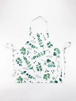 Фартук кухонный «Доляна. Эвкалипт», 60×65 см, 100% хлопок, 164 г/м², белый