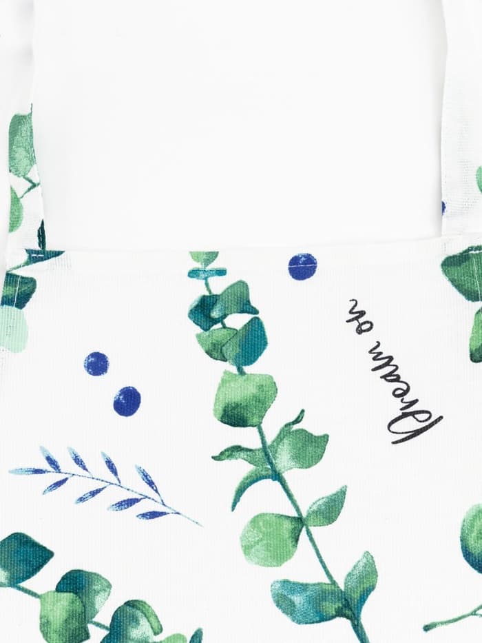 Фартук кухонный «Доляна. Эвкалипт», 60×65 см, 100% хлопок, 164 г/м², белый