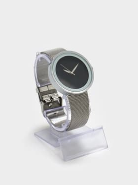 Подставка под часы, ребристая поверхность, 4.5×6×9 см, прозрачная