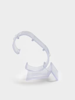 Подставка под часы, ребристая поверхность, 4.5×6×9 см, прозрачная