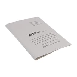 Скоросшиватель Calligrata «Дело», картон немелованный, 220 г/м², белый, пробитый, до 200 листов, МИКС