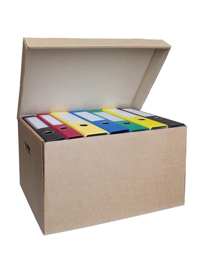 Коробка для хранения, офисная, крафт, 480×325×295 мм