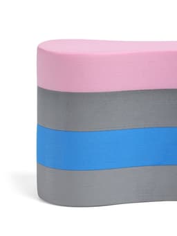 Колобашка для аквааэробики ONLYTOP, 21×11×10 см, розово-серо-голубая