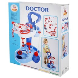 Игровой набор «Доктор», тележка на колёсиках, 12 предметов