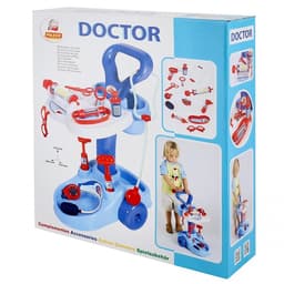 Игровой набор «Доктор», тележка на колёсиках, 12 предметов