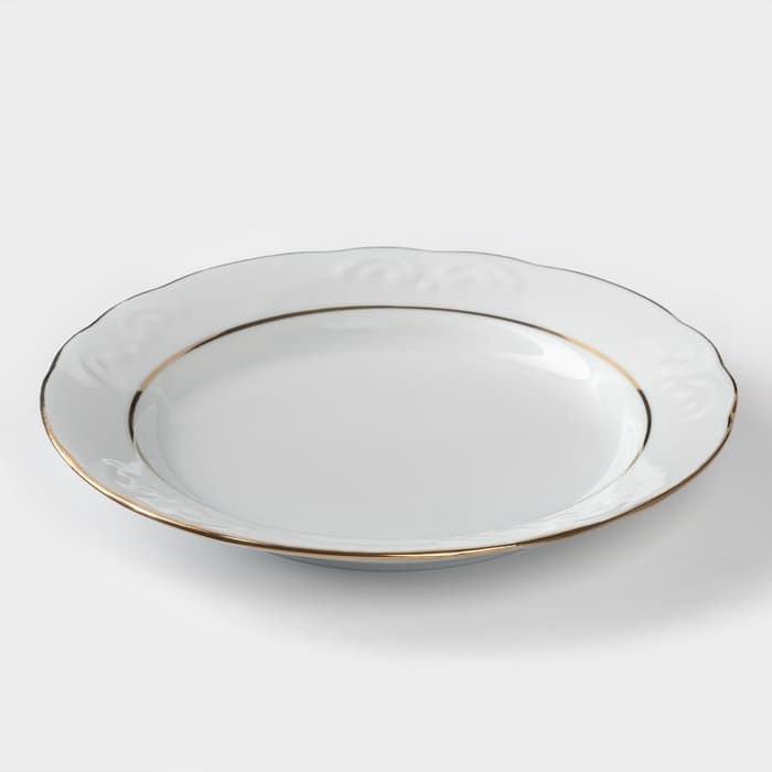 Сервиз столовый Добрушский завод «Бельё», 48 предметов, фарфор, белый