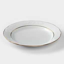 Сервиз столовый Добрушский завод «Бельё», 48 предметов, фарфор, белый