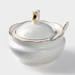 Сервиз столовый Добрушский завод «Бельё», 48 предметов, фарфор, белый