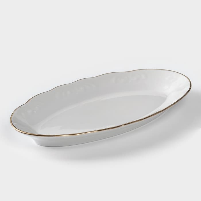 Сервиз столовый Добрушский завод «Бельё», 48 предметов, фарфор, белый