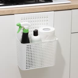 Корзина для хранения навесная на дверцу «Лофт», 24.5×9.5×31.5 см, белый