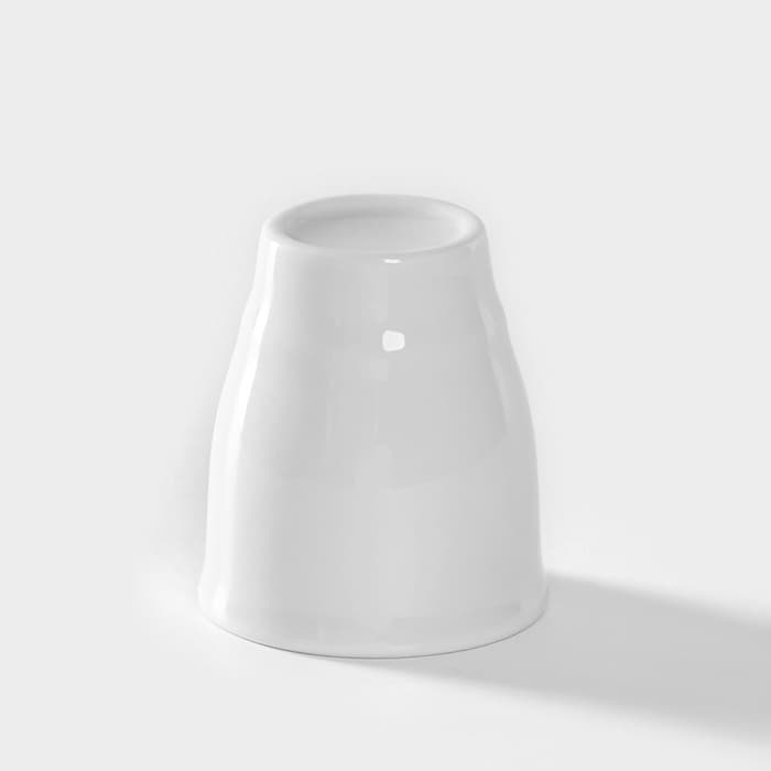 Подставка для яйца, рюмка Добрушский завод «Бельё», 50 мл, фарфор, белая