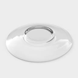 Блюдце «Гламур», d=13.2 см, стекло, прозрачное