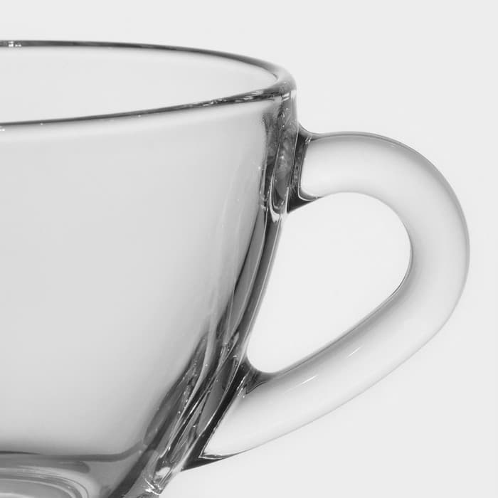 Кружка «Прага», 200 мл, стекло, прозрачная