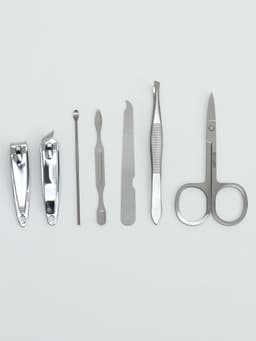 Набор маникюрный «Цветочная рапсодия», 7 предметов, в футляре, разноцветный