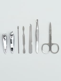 Набор маникюрный «Нежные пионы», 7 предметов, в футляре