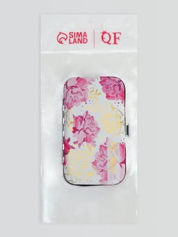 Набор маникюрный «Нежные пионы», 7 предметов, в футляре