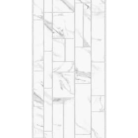 Стеновая панель ПВХ «Кирпич Модерн», 2700×250 мм, цвет белый