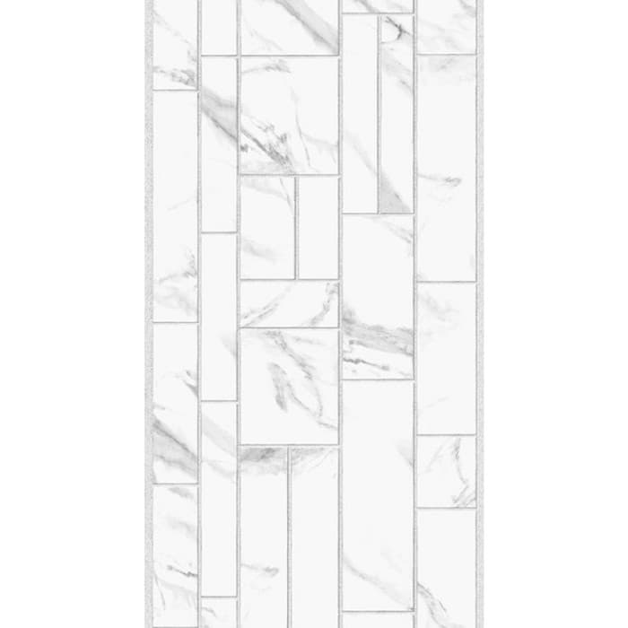 Стеновая панель ПВХ «Кирпич Модерн», 2700×250 мм, цвет белый