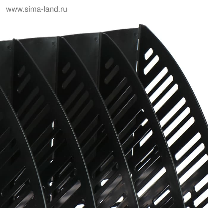 Лоток для бумаг А4, вертикальный, 5 отделений, чёрный