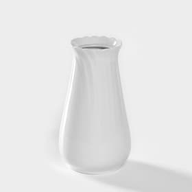 Ваза для цветов Добрушский завод «Бельё. Голубка», h=14.5 см, 400 мл, фарфор, белая