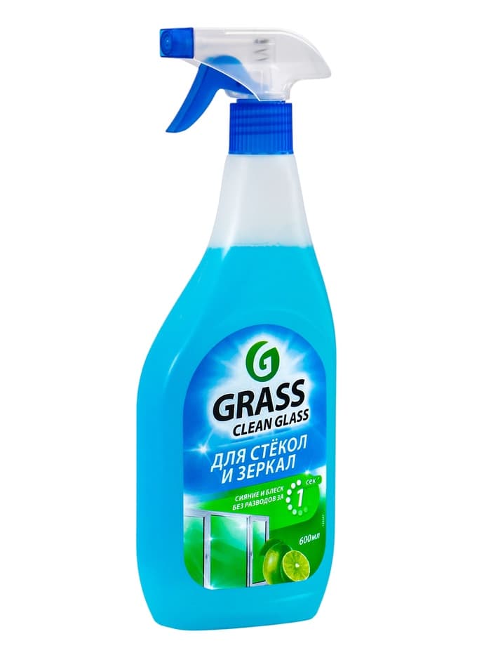 Средство для мытья стёкол и зеркал Clean Glass, голубая лагуна, 600 мл