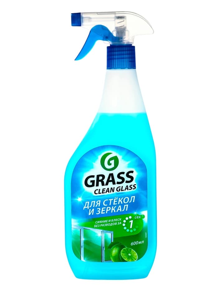 Средство для мытья стёкол и зеркал Clean Glass, голубая лагуна, 600 мл